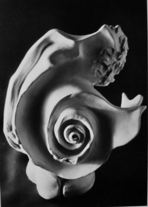 Woman Spiralling, Stoneware Sculpture